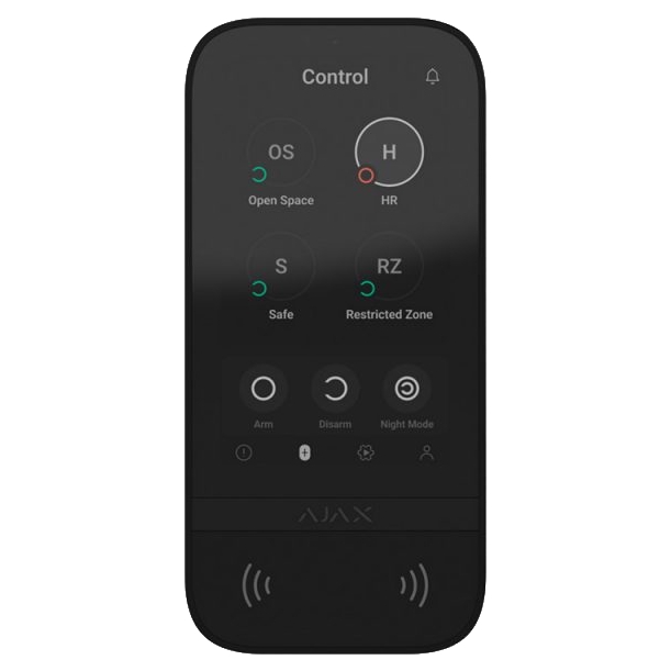 Клавиатура Ajax KeyPad TouchScreen (8EU) black