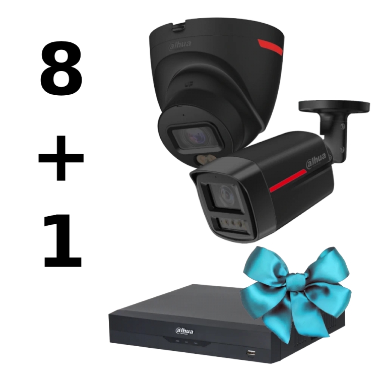 Комплект Dahua WIZCOLOR KIT 8+1（black）