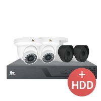 PARTIZAN 4.0Мп Мікс набір IP-11 4xCAM + 1xNVR + HDD