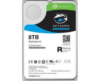 Жорсткий диск 3.5" SATA 8TB Seagate SkyHawk AI Surveillance (ST8000VE001)