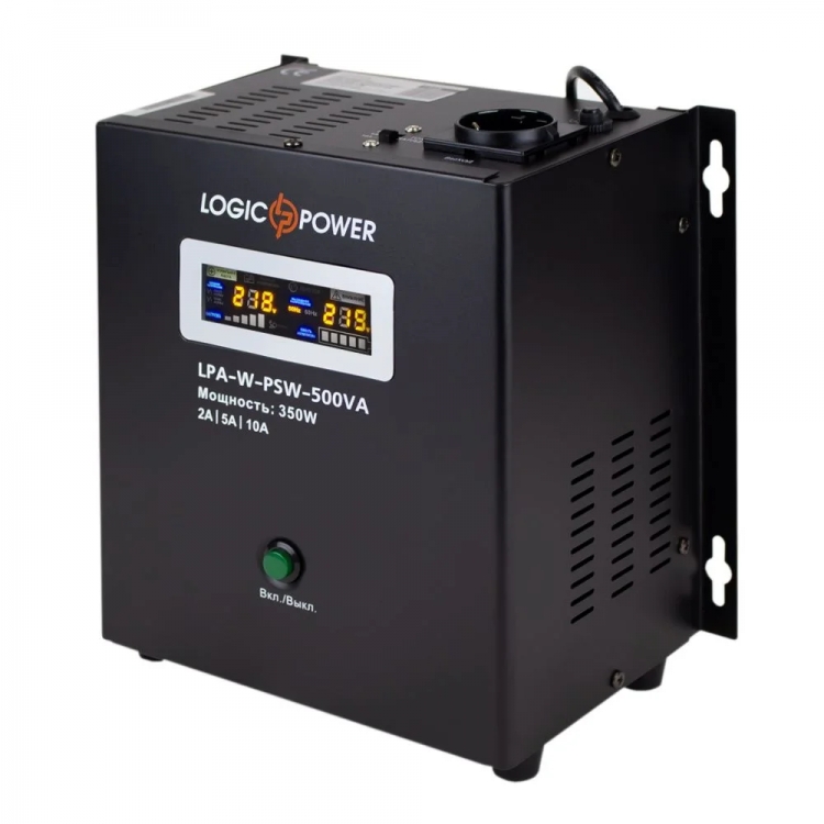 Logicpower LPA-W-PSW-500VA+ (350 Вт) 2 A / 5 A / 10 A лінійно-інтерактивне  з правильною синусоїдою