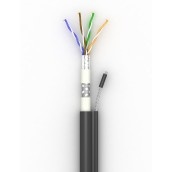 Одескабель КППЕт-ВП FTP кат.5е, 4х2х0.51 кабель вита пара з тросом для зовнішнього монтажу