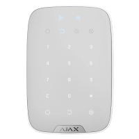 Superior Keypad Plus white Jeweller Бездротова клавіатура з підтримкою захищених карток і брелоків Ajax