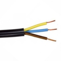 Силовий кабель ПВС 3х1,5 ДСТУ (чорний) (100 м) ТМ Dialan